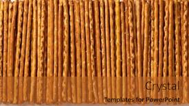  Presentation with smudge bowls sticks - Beautiful slide set featuring crunchy-salted-pretzel-sticks-close backdrop and a red colored foreground