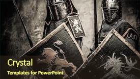  Presentation with medieval - Beautiful slides featuring heap of paper bills american dollars as an element of the world financial market backdrop and a light gray colored foreground