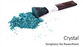  Presentation with blush - Presentation having crushed-blush-isolated-on-white background and a white colored foreground