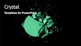  Presentation with black - Amazing presentation design having crushed eyeshadow isolated on black backdrop and a black colored foreground