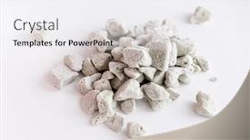  Presentation with foam - PPT theme having crushed-foam-glass background and a white colored foreground