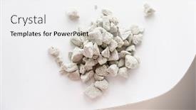  Presentation with foam - Presentation featuring crushed-foam-glass background and a white colored foreground