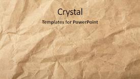  Presentation with paper bag - Presentation theme with crushed grunge paper background background and a coral colored foreground