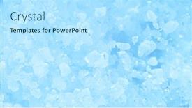  Presentation with ice blue - Theme enhanced with crushed-ice-explosion-on-blue background and a arctic colored foreground