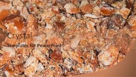  Presentation with spread - PPT theme featuring crushed-jaggery-spread background and a coral colored foreground