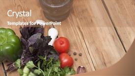  Presentation with food poisoning disease - Beautiful presentation theme featuring crusher plant - culinary food background backdrop and a coral colored foreground