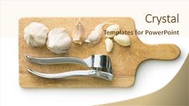  Presentation with vegetable cutting board - Cool new presentation theme with crusher plant - garlic and garlic press backdrop and a lemonade colored foreground