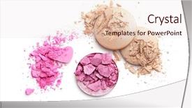  Presentation with eye shadow - Audience pleasing presentation design consisting of crushing - crushed eye shadow isolated backdrop and a lemonade colored foreground