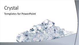  Presentation with crushing - Presentation theme consisting of crushing - heap of crushed ice background and a white colored foreground