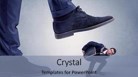  Presentation with getting better - Presentation consisting of crushing - young handsome businessman getting crushed background and a seafoam green colored foreground