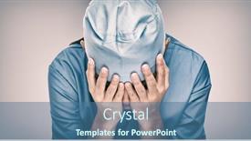  Presentation with mental healthcare - Cool new slides with crying-doctor-during-covid-19 backdrop and a ocean colored foreground