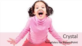  Presentation with pretty girl - Presentation theme featuring water-colour paper texture background in light beige tone with vignette high quality texture in extremely high resolution background and a lemonade colored foreground