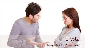 Presentation with angry - Beautiful presentation featuring crying men - angry man screaming insults backdrop and a lemonade colored foreground