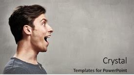  Presentation with crying - Audience pleasing PPT layouts consisting of crying men - happy man backdrop and a light gray colored foreground