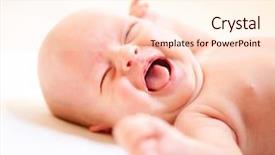  Presentation with newborn baby - Theme enhanced with crying newborn baby baby boy background and a lemonade colored foreground