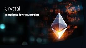  Presentation with crypto - Amazing PPT layouts having crypto-currency-concept-mixed-media backdrop and a black colored foreground