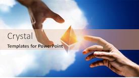  Presentation with creation - Amazing slides having crypto-currency-creation-concept-mixed backdrop and a coral colored foreground