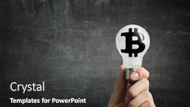  Presentation with foreign currency exchange - Colorful presentation enhanced with crypto-currency-exchange-as-science backdrop and a dark gray colored foreground