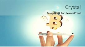  Presentation with crypto - Amazing PPT layouts having crypto-currency-exchange-mixed-media backdrop and a mint green colored foreground