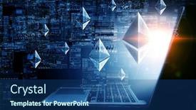  Presentation with crypto - Amazing PPT layouts having crypto-currency-market-mixed-media backdrop and a ocean colored foreground
