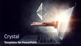  Presentation with crypto - Amazing PPT layouts having crypto-currency-market-mixed-media backdrop and a wine colored foreground