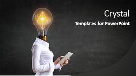  Presentation with crypto - Beautiful slides featuring crypto-currency-market-mixed-media backdrop and a dark gray colored foreground