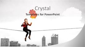  Presentation with crypto - Beautiful PPT theme featuring crypto-currency-market-mixed-media backdrop and a sky blue colored foreground