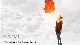  Presentation with crypto - Beautiful PPT theme featuring crypto-currency-market-mixed-media backdrop and a white colored foreground