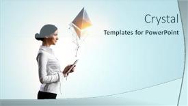  Presentation with crypto - Amazing slides having crypto-currency-market-mixed-media backdrop and a sky blue colored foreground