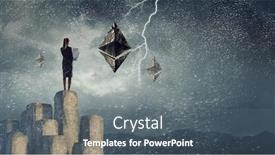  Presentation with crypto - Beautiful PPT layouts featuring crypto-currency-sign-mixed-media backdrop and a gray colored foreground