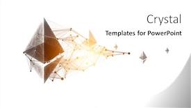  Presentation with crypto - PPT theme enhanced with crypto-currency-space-3d-rendering background and a white colored foreground