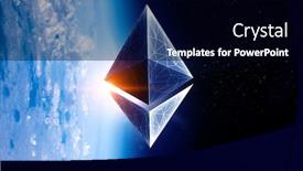  Presentation with crypto - Colorful PPT layouts enhanced with crypto-currency-space-3d-rendering backdrop and a black colored foreground