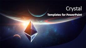  Presentation with world currency - Audience pleasing presentation theme consisting of crypto-currency-world-mixed-media backdrop and a black colored foreground