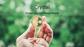  Presentation with ripple - Amazing PPT layouts having crypto ripple coin currency bitcoin backdrop and a seafoam green colored foreground