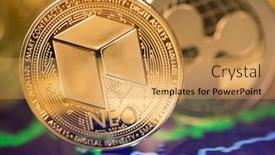  Presentation with money bitcoin - Audience pleasing presentation consisting of cryptocurrencys-new-digital-money-bitcoin backdrop and a yellow colored foreground