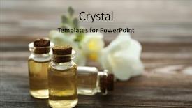  Presentation with flower candles - Colorful PPT layouts enhanced with crystal flowers - beautiful flower aroma oil backdrop and a light gray colored foreground