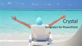  Presentation with bahamas - Presentation consisting of crystal free - beach scene exuma bahamas background and a  colored foreground