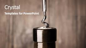  Presentation with close up wooden decking - Colorful presentation theme enhanced with crystal gifts - bottle opener close-up on wooden backdrop and a  colored foreground