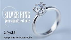  Presentation with ring diamond jewelry - Presentation featuring crystal gifts jewllereies - beautiful diamond ring on light background and a light blue colored foreground