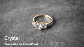  Presentation with community engagement - Theme having crystal gifts jewllereies - beautiful engagement ring on gray background and a gray colored foreground