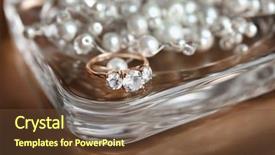  Presentation with engagement - PPT theme with crystal gifts jewllereies - beautiful engagement ring with jewellery background and a  colored foreground