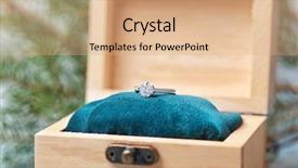  Presentation with community engagement - Colorful slide set enhanced with crystal gifts jewllereies - wooden box with beautiful engagement backdrop and a coral colored foreground