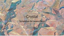  Presentation with colorful for kids presentat - Cool new PPT theme with crystal graphics - colorful wrinkled foil backdrop and a coral colored foreground