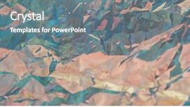  Presentation with colorful - Beautiful slide deck featuring crystal graphics - colorful wrinkled foil backdrop and a gray colored foreground