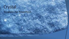  Presentation with frozen - Audience pleasing PPT theme consisting of crystal graphics - frozen room christmas background backdrop and a light blue colored foreground