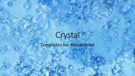  Presentation with crystal ice - Beautiful slide deck featuring crystal graphics - winter ice frost frozen background backdrop and a light blue colored foreground