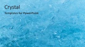  Presentation with crystal ice - Cool new slides with crystal graphics abstract - texture of glacier ice backdrop and a  colored foreground