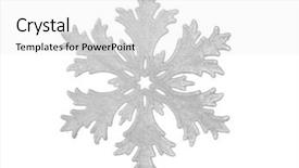  Presentation with toy cathone - Audience pleasing theme consisting of crystal graphics abstract - toy snowflake - isolated backdrop and a white colored foreground