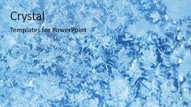  Presentation with ice frozen - Colorful presentation theme enhanced with crystal graphics abstract - winter ice frost frozen background backdrop and a light blue colored foreground