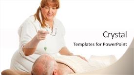  Presentation with crystal - Colorful theme enhanced with crystal healing - new age healer using backdrop and a white colored foreground